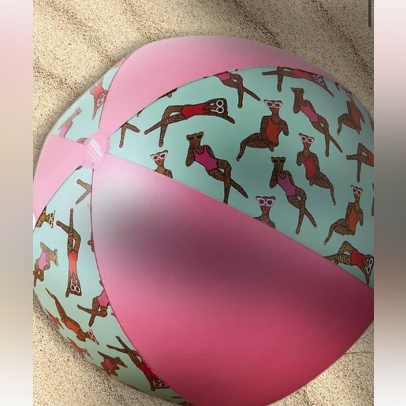 Anthropologie x Kendra Dandy Tropical Glam Jumbo Beach Ball NIB - Picture 1 of 13
